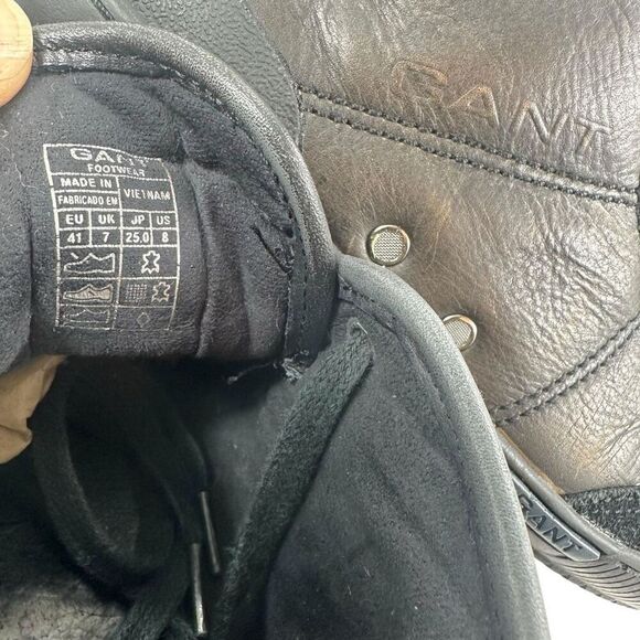 GANT Lace Up Distressed Leather Chukka Sneakers Men’s Size 8 - Picture 3 of 9